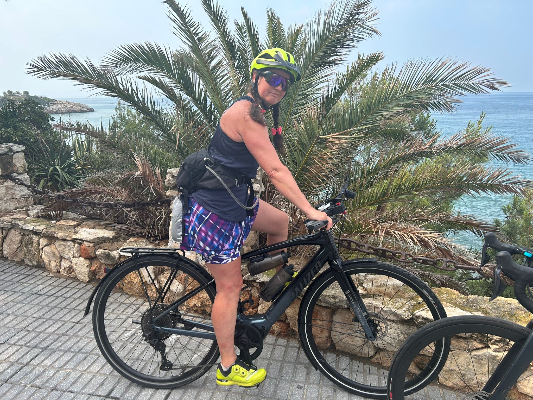 Janet Kerr en bicicleta al World Parkinson Congress